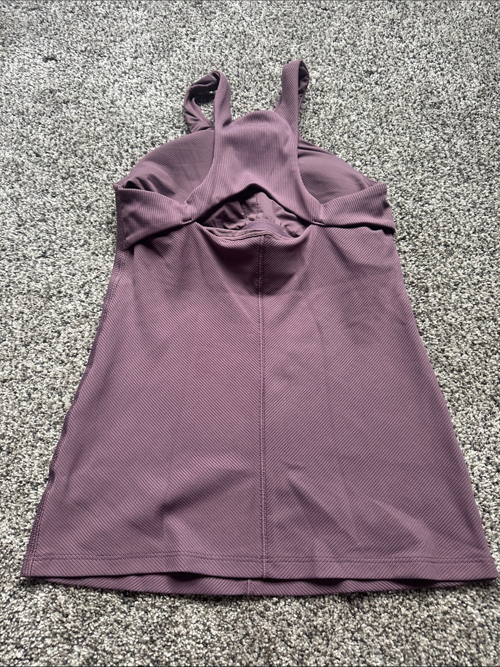 Athleta Ribbed Racerback Tank - Plum - Picture 3 of 4